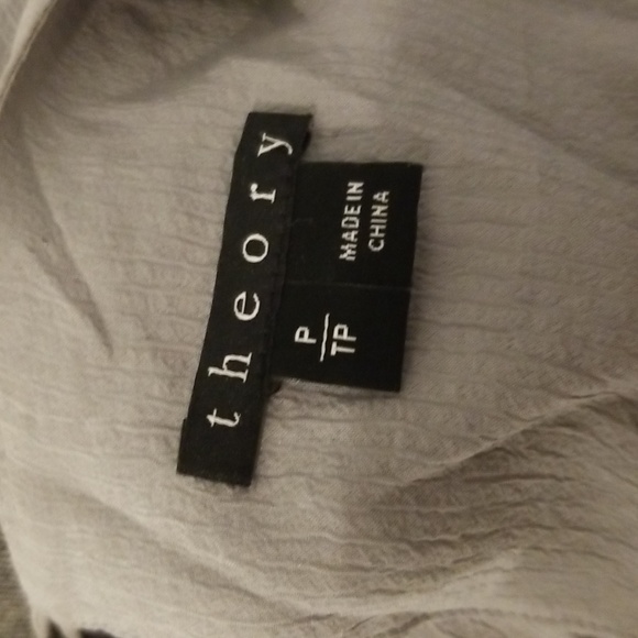 Theory alizay silk blouse - Picture 3 of 4